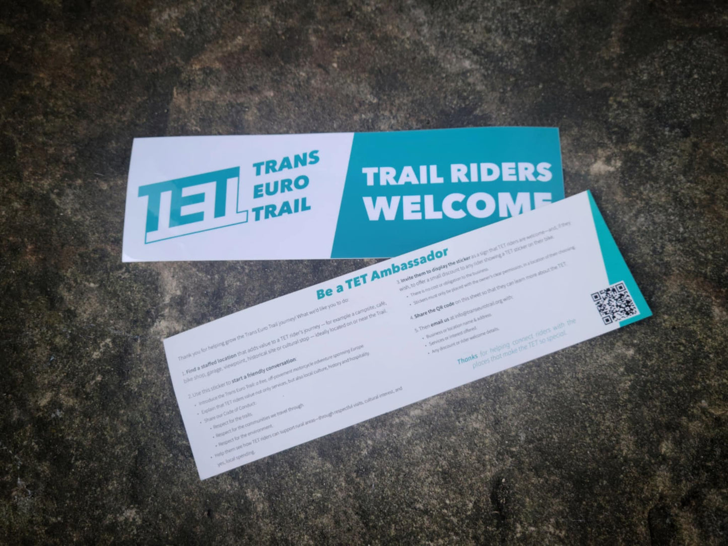 "TET -Trail Riders Welcome" Sticker - Free Postage